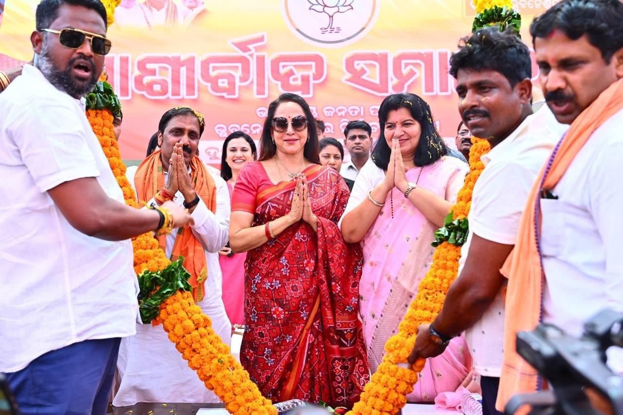 BJP’s Hema Malini advocates double engine government in Odisha