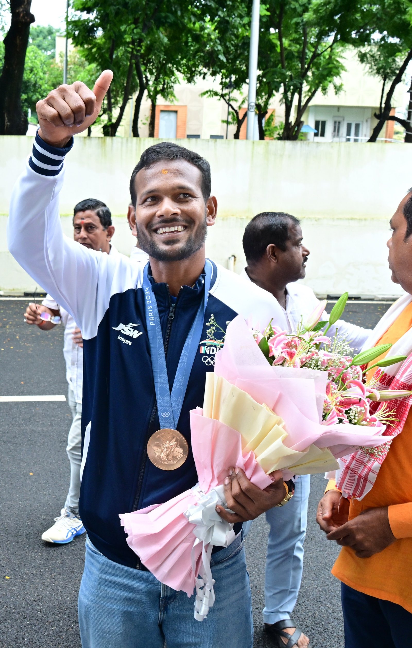 Amit Rohidas receives hero’s welcome in Odisha after Olympic bronze