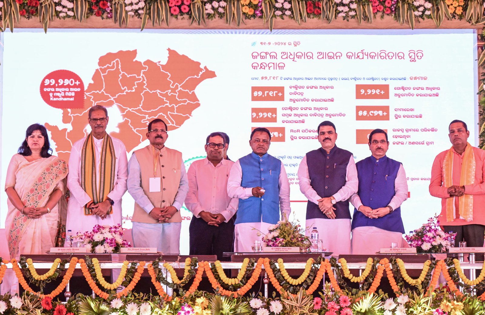 CM Majhi Laid Foundation Stone Of Project Worth Rs 1535 Crore On Janjatiya Gaurav Diwas