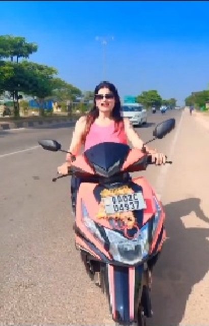 STA seizes actress’s scooter for breaking traffic rules on national highway