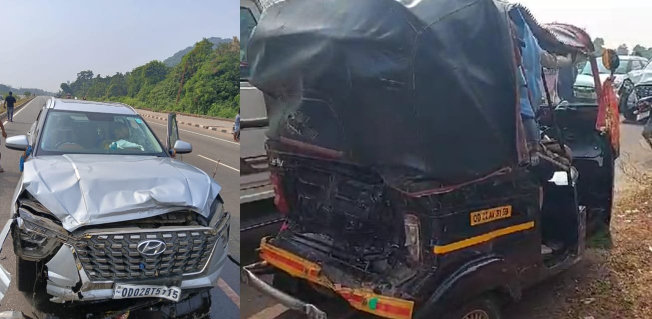 Khalikote MLA's SUV collides with autorickshaw, four injured on NH-16