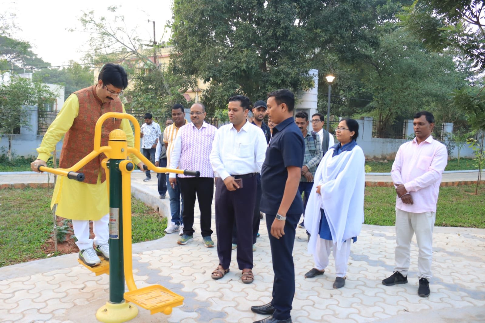 H&UD Minister unveils three parks and musical fountain in Bhubaneswar