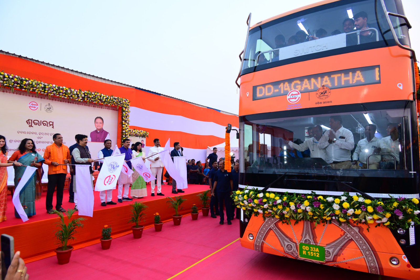 Odisha CM launched Double-Decker, Hop-On Hop-Off& SJTA E-Bus Services