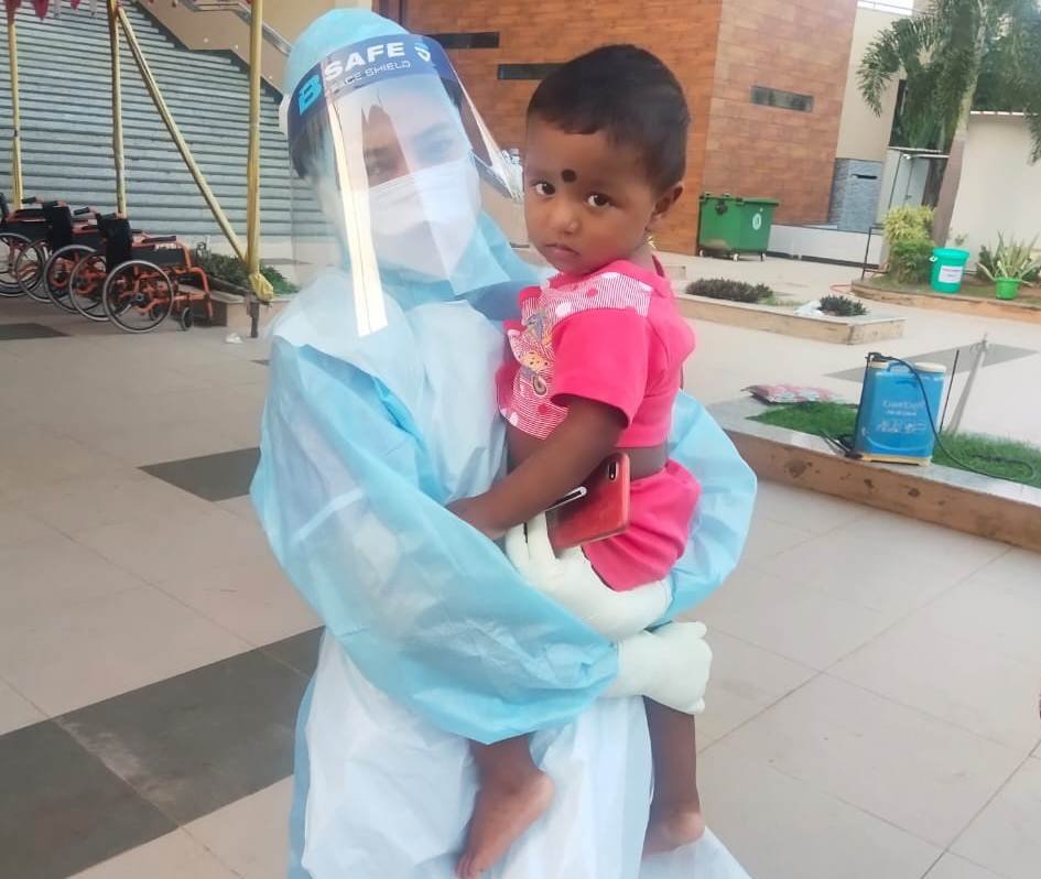 BABY DEFEATS COVID AFTER BEING ON VENTILATOR SUPPORT FOR EIGHT DAYS