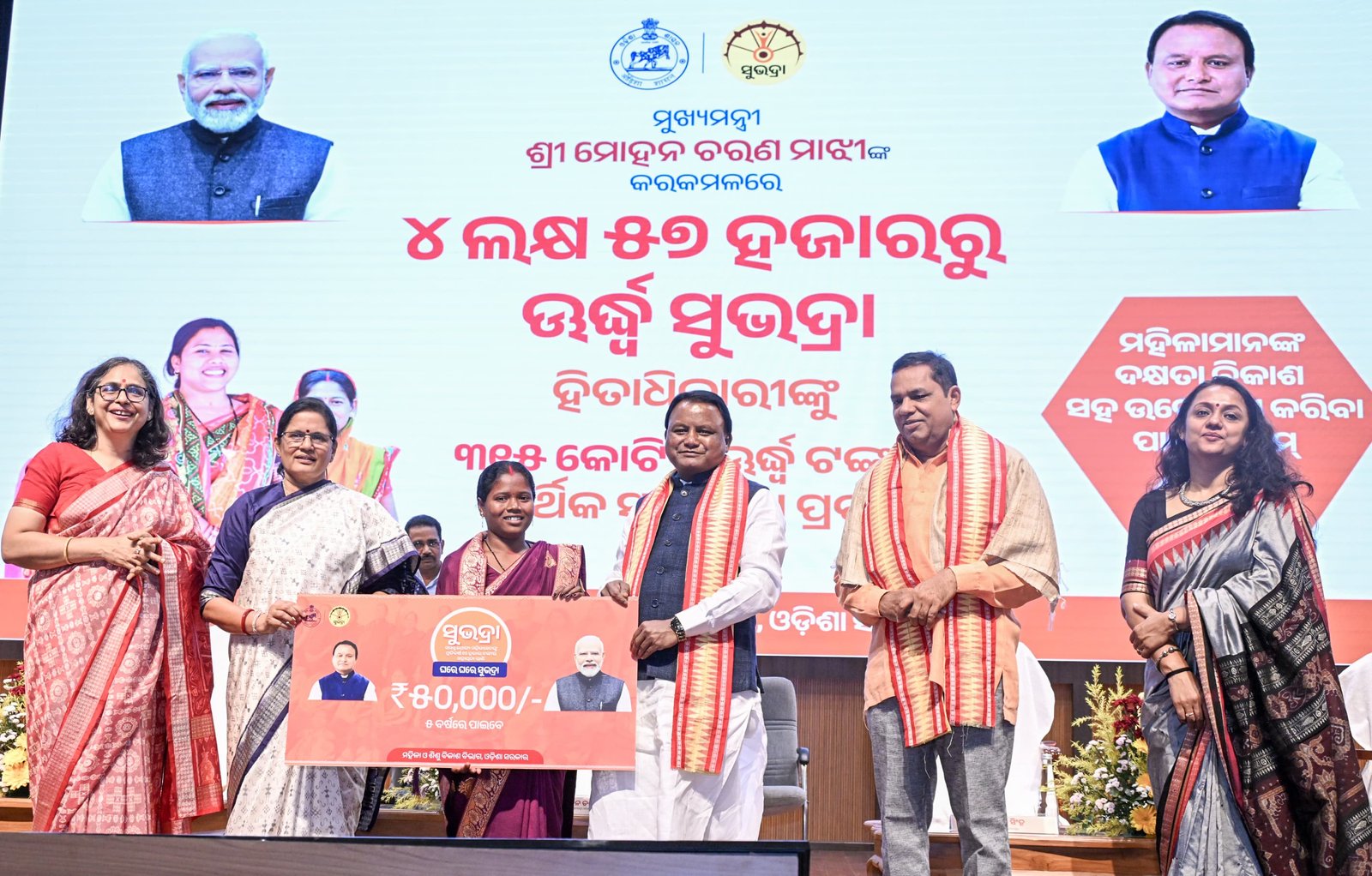CM Mohan Charan Majhi disburses Subhadra Yojana benefits to over 4.57 lakh women