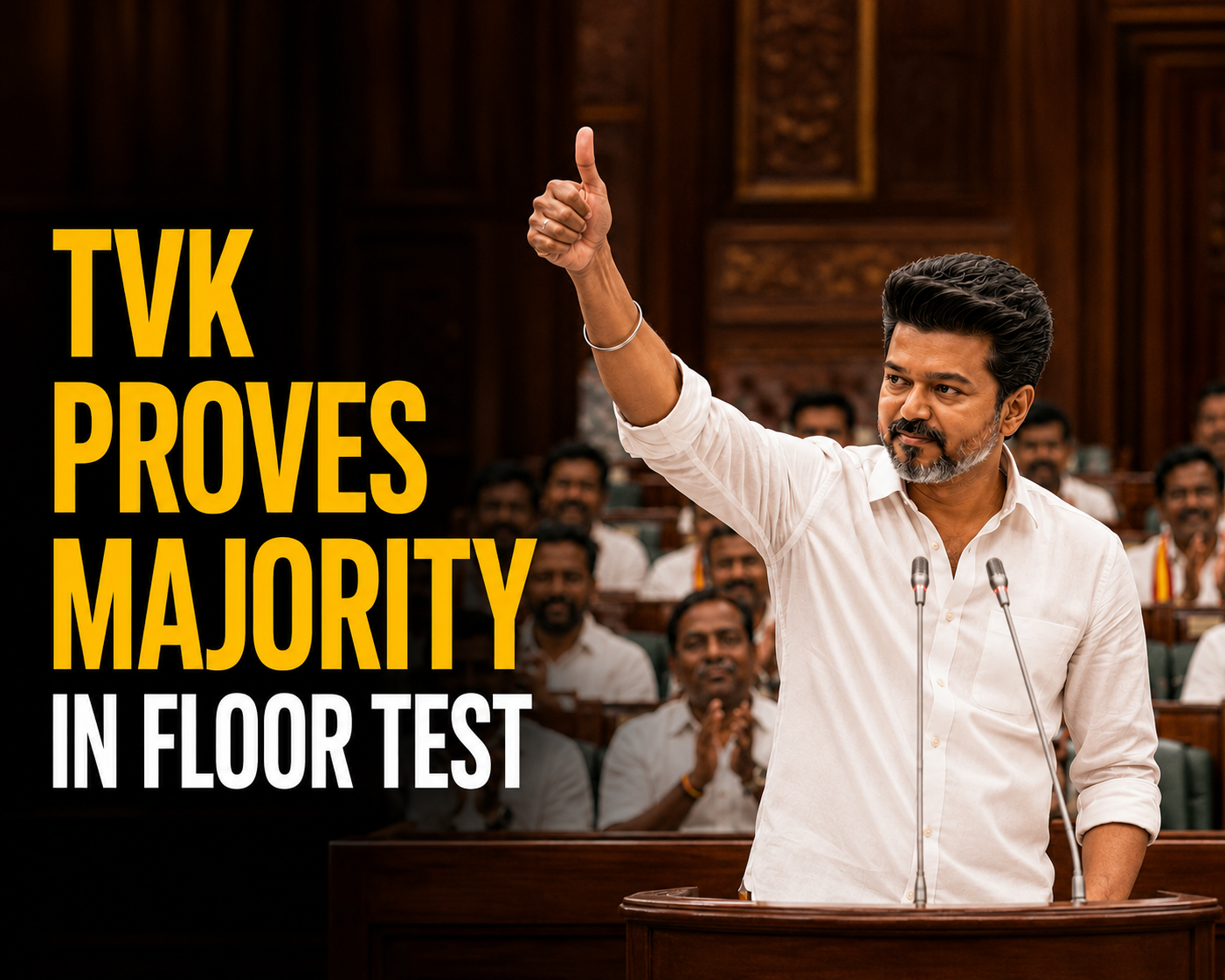 TVK Government Wins Trust Vote in Tamil Nadu Assembly, Vijay Secures Majority