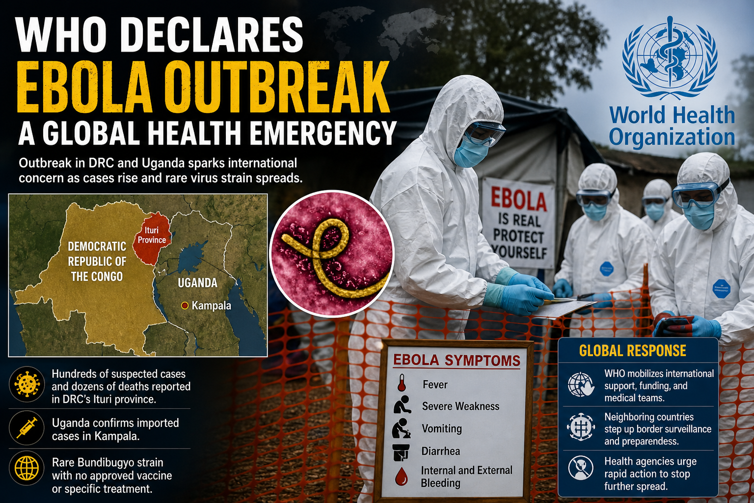 WHO Declares Ebola Outbreak a Global Health Emergency