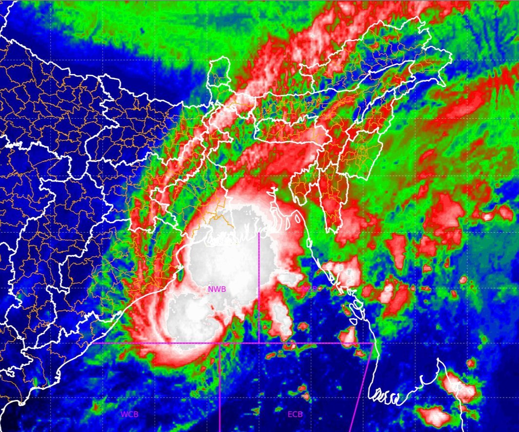 Cyclonic storm 'Hamoon' intensifies into severe cyclonic storm over Bay of Bengal