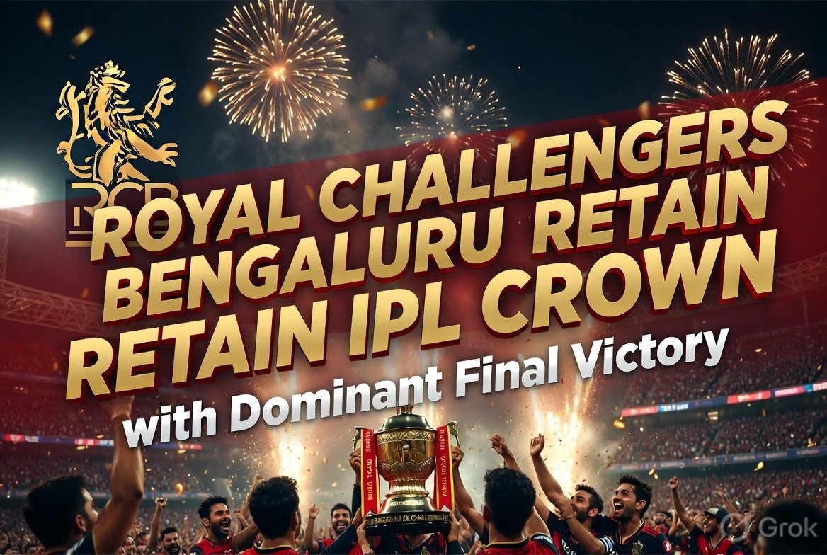 Royal Challengers Bengaluru Retain IPL Crown with Dominant Final Victory