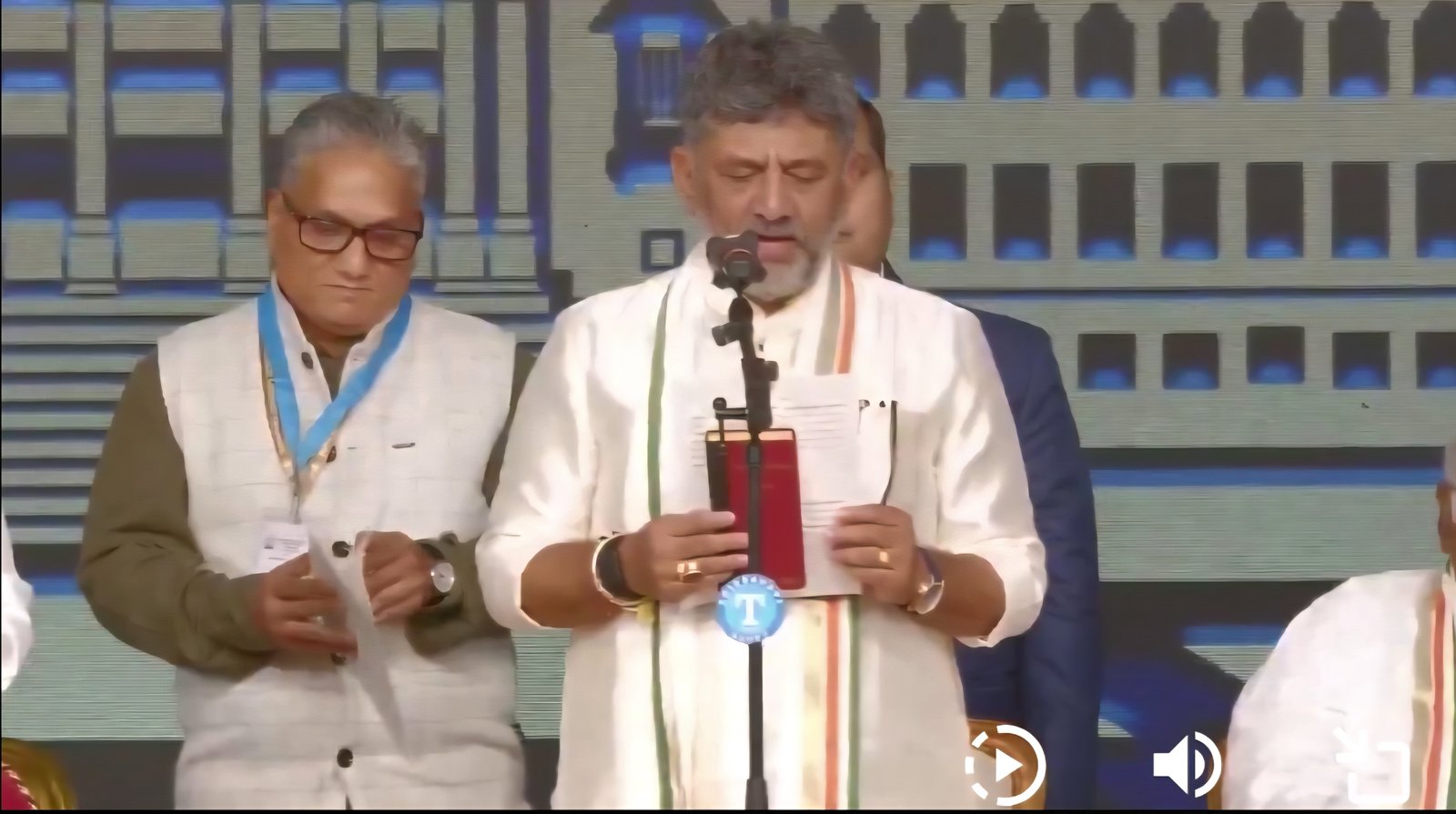 DK Shivakumar Sworn In as Karnataka Chief Minister; G Parameshwara Takes Charge as Deputy CM