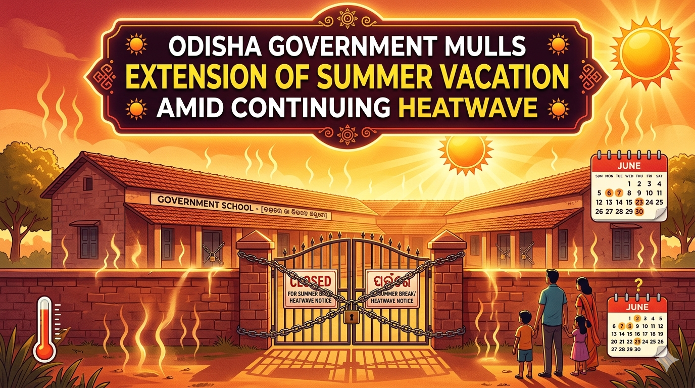 Odisha Government mulls extension of summer vacation amid continuing heatwave