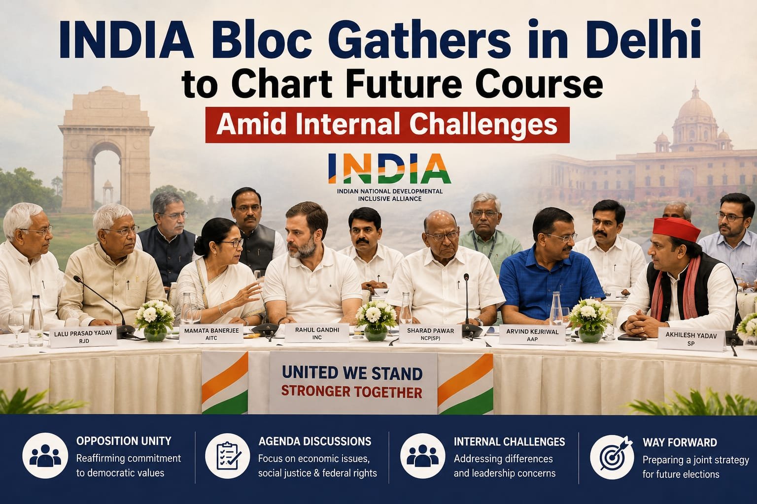 INDIA Bloc Gathers in Delhi to Chart Future Course Amid Internal Challenges