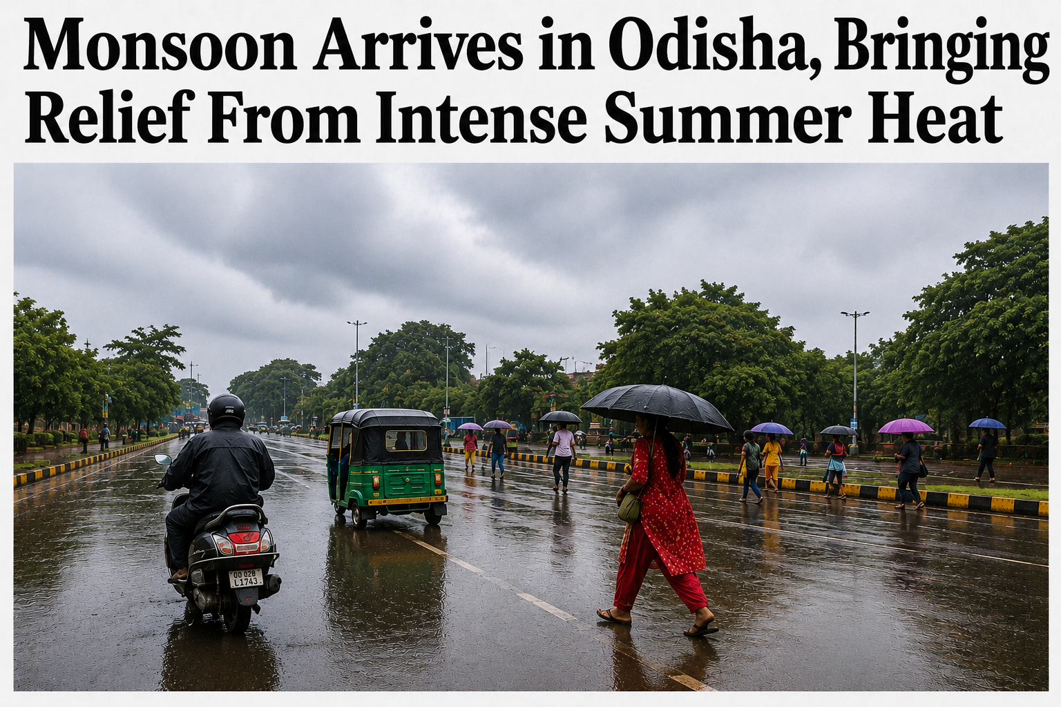 Monsoon Arrives in Odisha, Bringing Relief From Intense Summer Heat