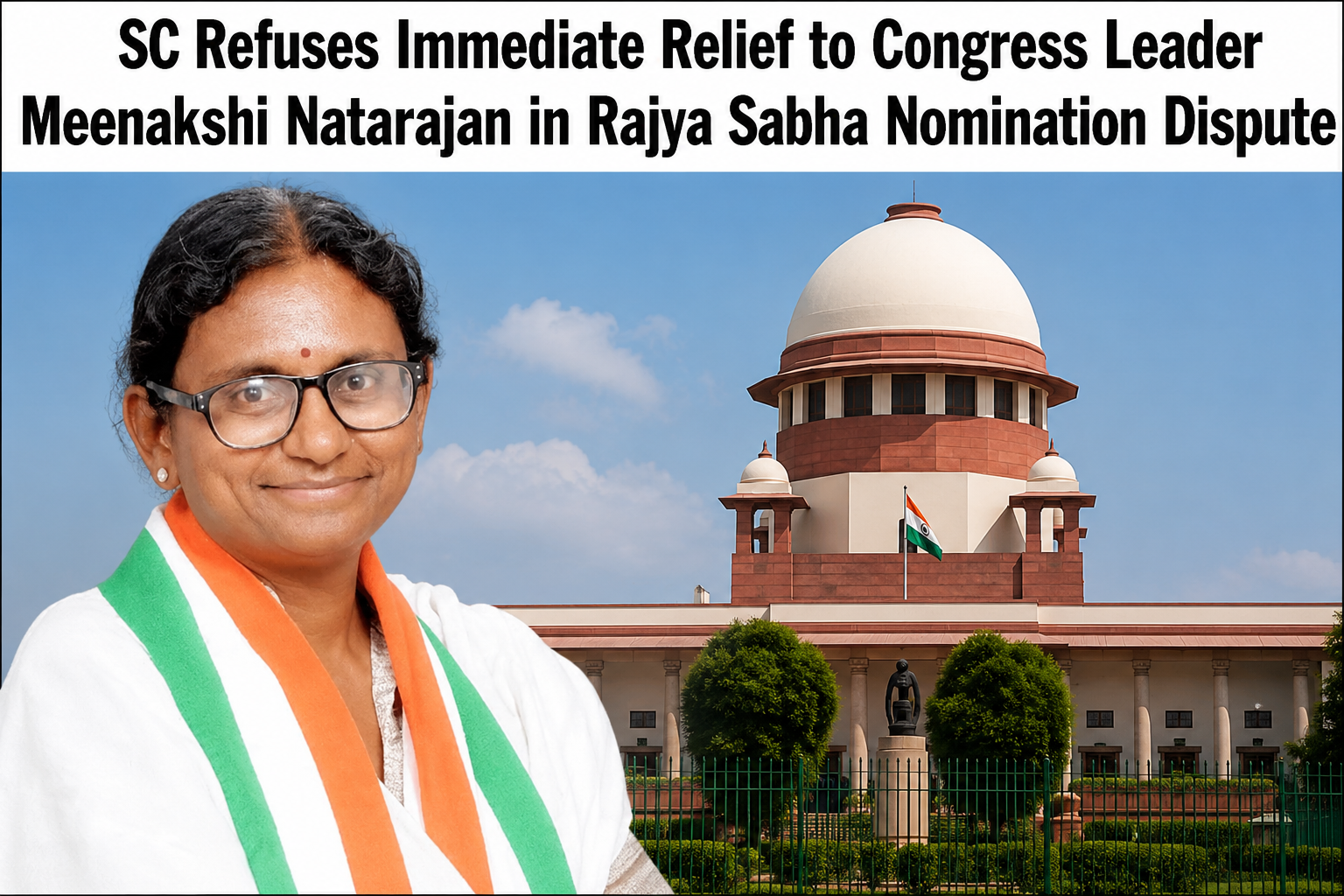 SC Refuses Immediate Relief to Congress Leader Meenakshi Natarajan in Rajya Sabha Nomination Dispute