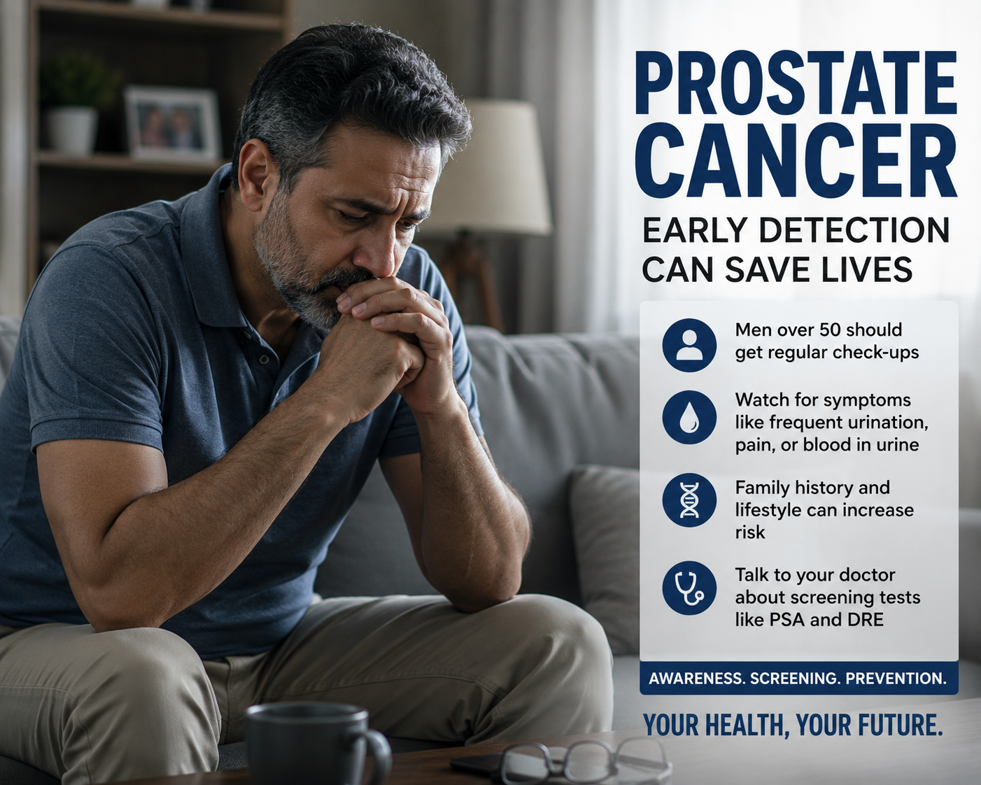 PROSTATE CANCER AWARENESS: EARLY DETECTION CAN SAVE LIVES, SAY HEALTH EXPERTS