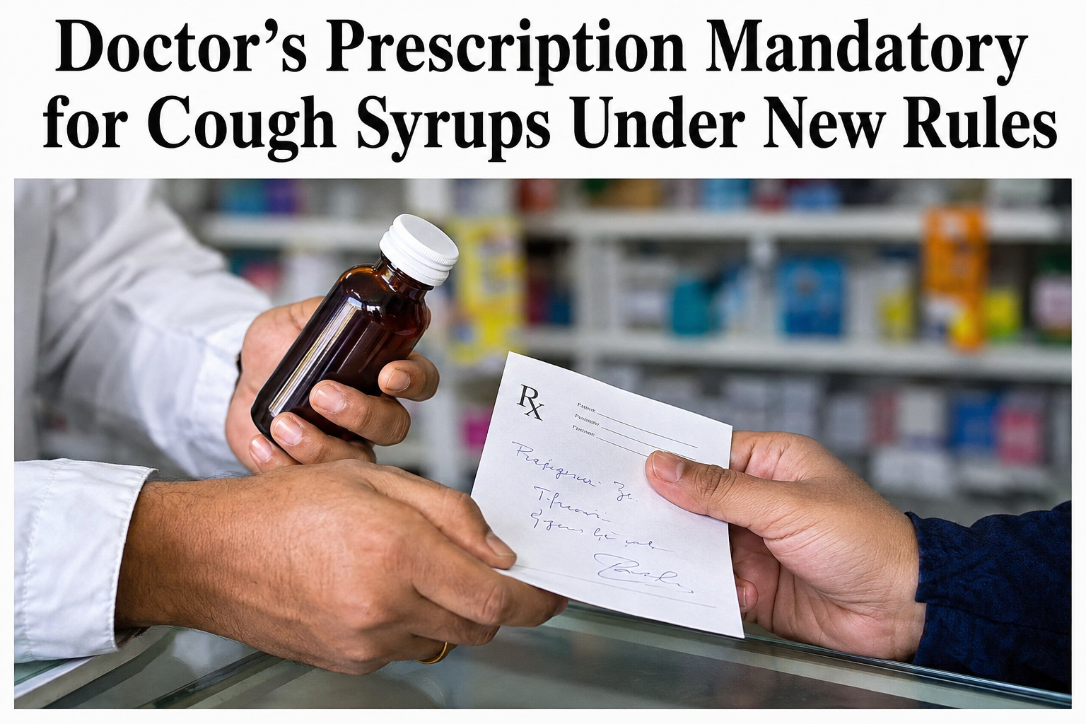 Doctor’s Prescription Mandatory for Cough Syrups Under New Government Rules