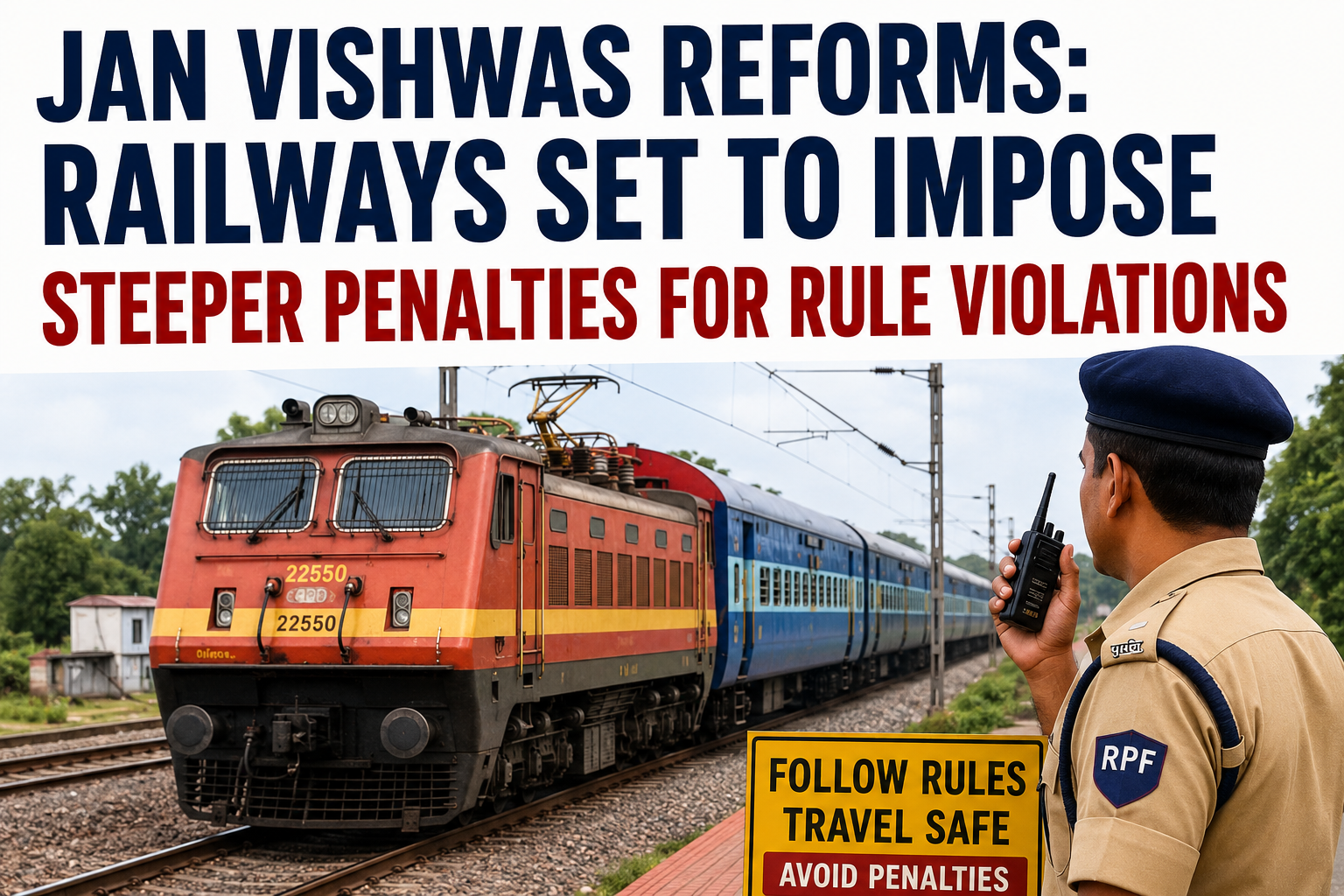 Jan Vishwas Reforms: Railways Set to Impose Steeper Penalties for Rule Violations