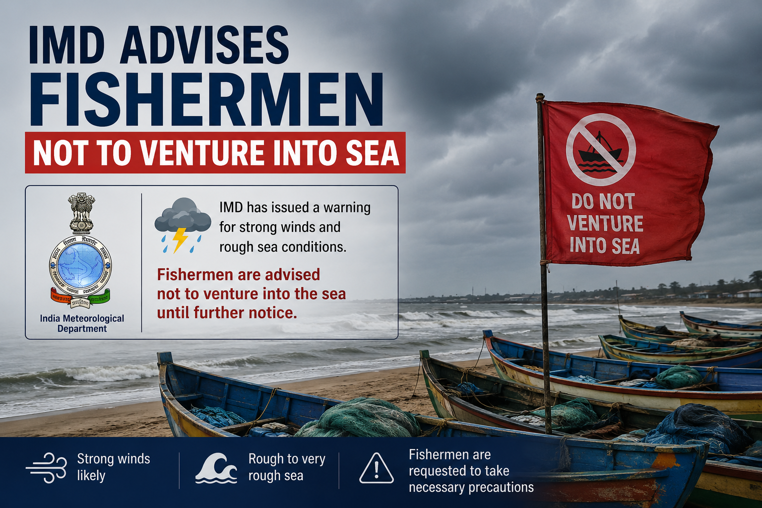 IMD advises fishermen not to venture into sea along Odisha coast till July 5