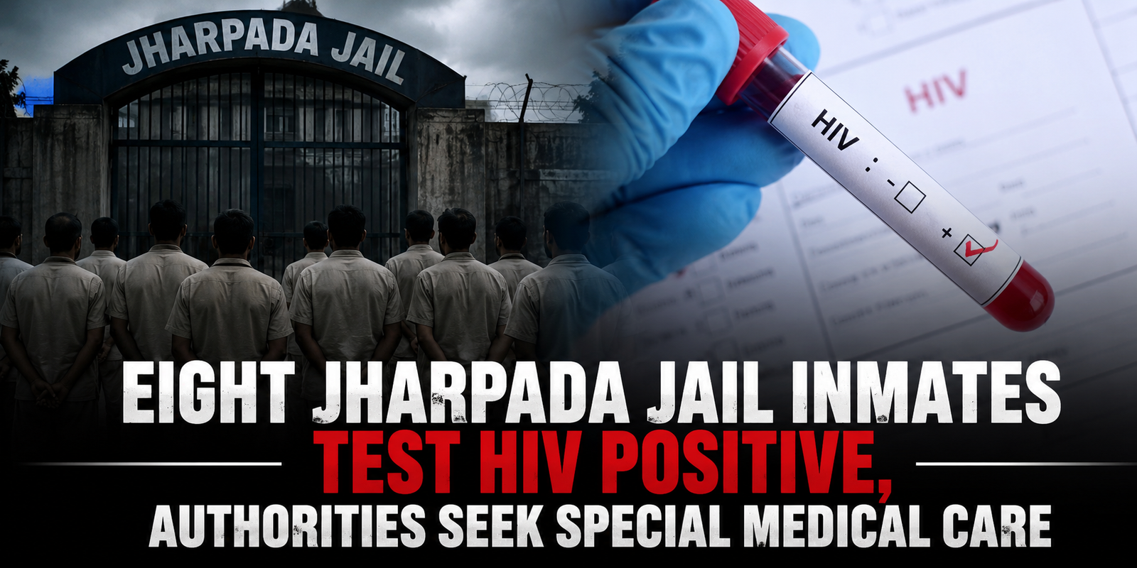 Eight Jharpada Jail inmates test HIV positive, authorities seek special medical care