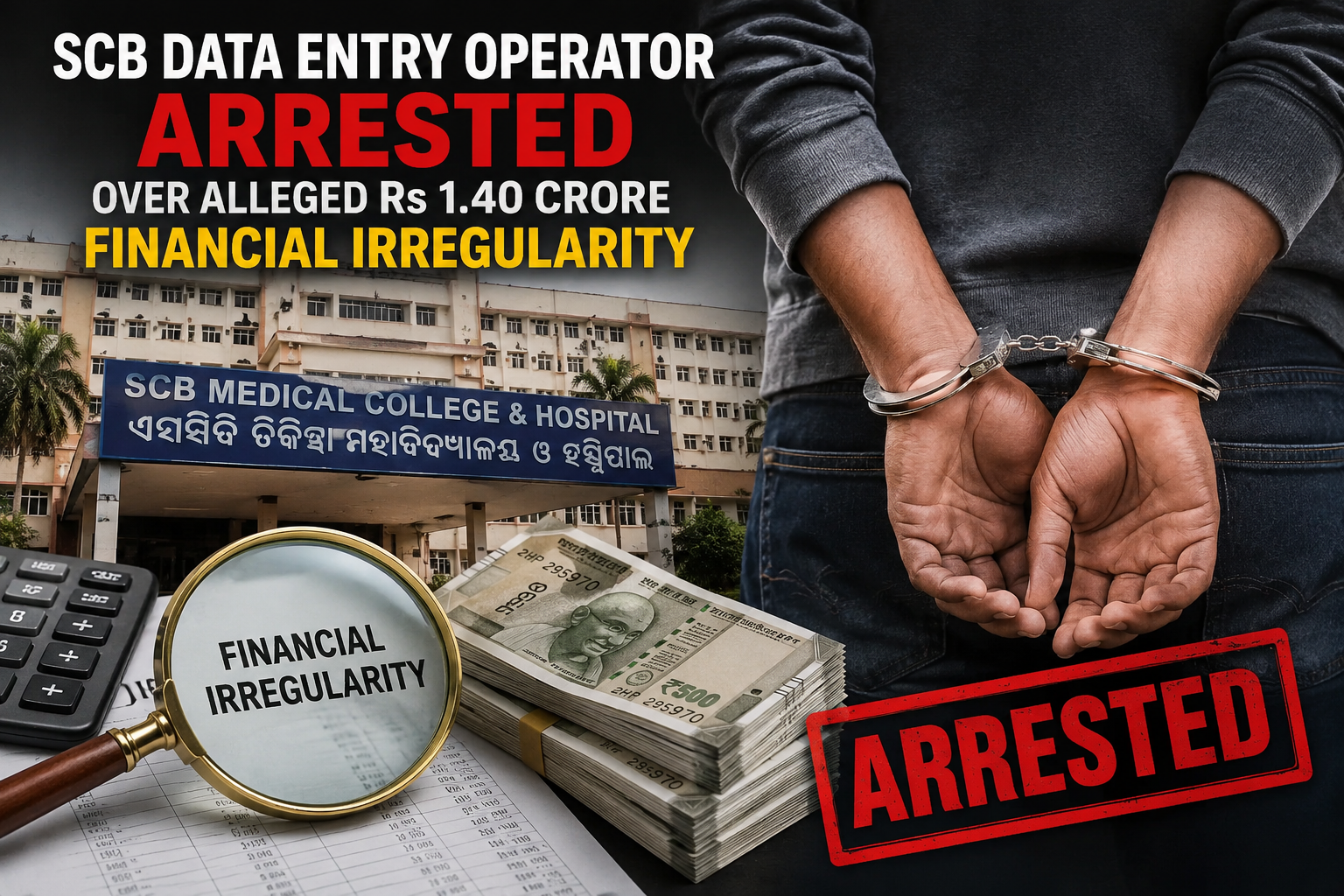 SCB data entry operator arrested over alleged Rs 1.40 crore financial irregularity