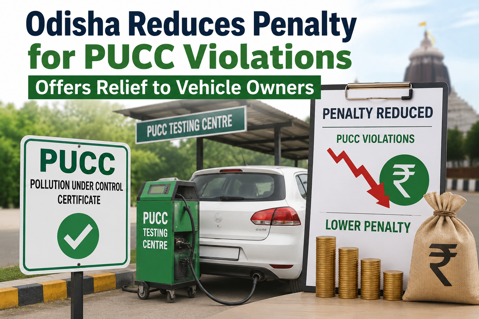 Odisha reduces penalty for PUCC violations, offers relief to vehicle owners