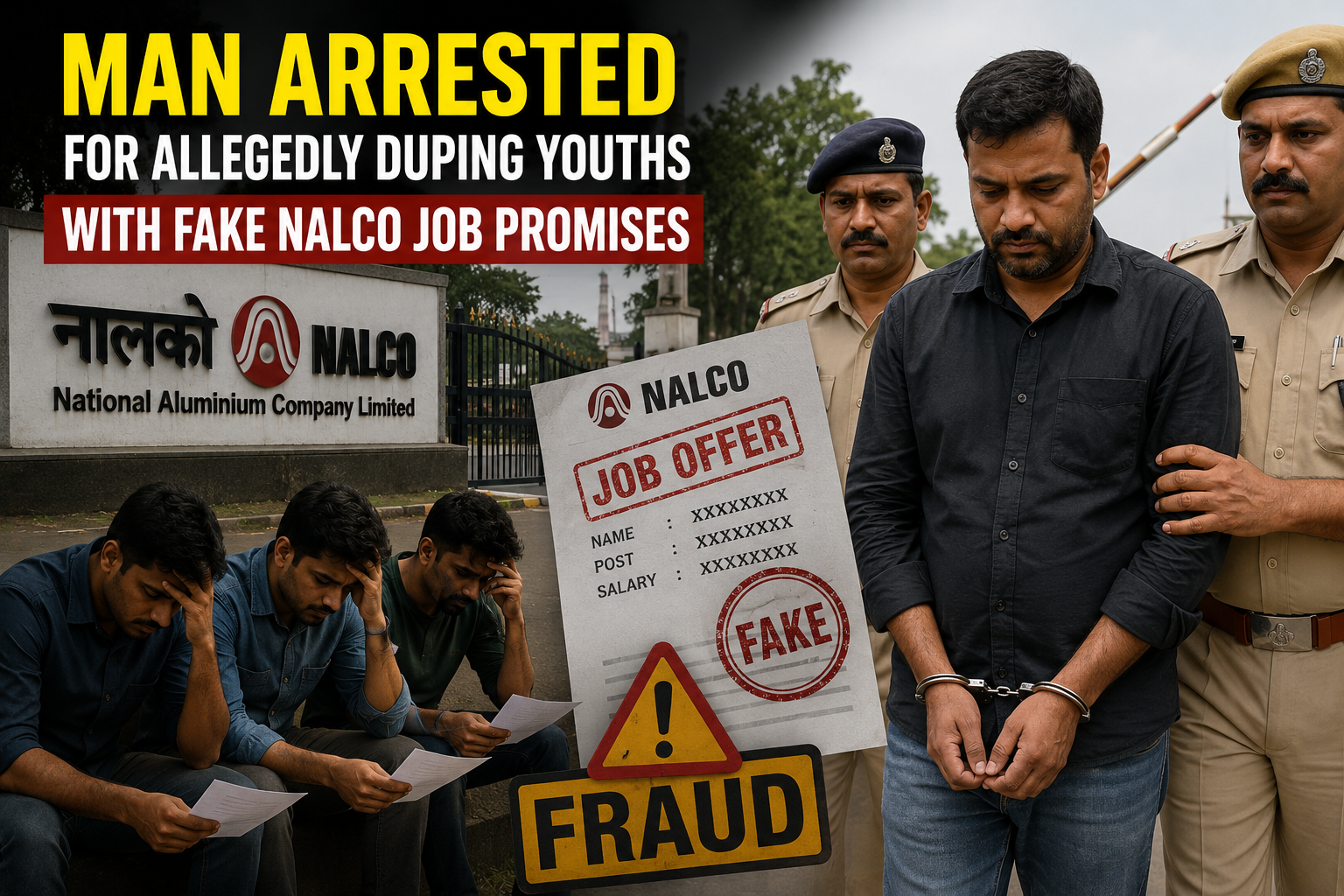 Man arrested for allegedly duping youths with fake NALCO job promises