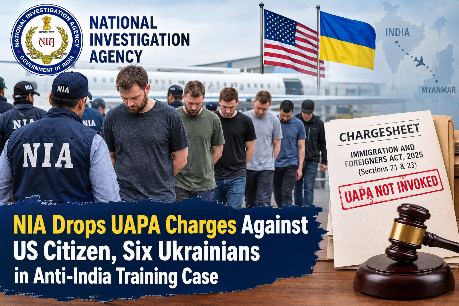 NIA Drops UAPA Charges Against US Citizen, Six Ukrainians in Anti-India Training Case