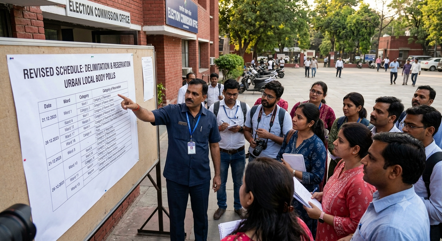 Revised schedule issued for delimitation, reservation ahead of urban local body polls