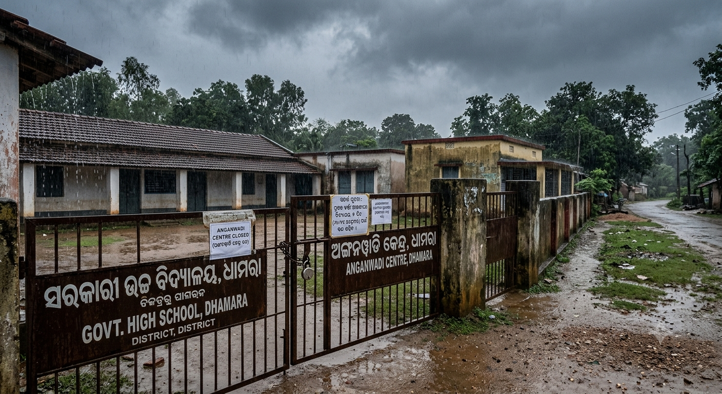 Schools, Anganwadi centres shut in Odisha districts ahead of heavy rainfall