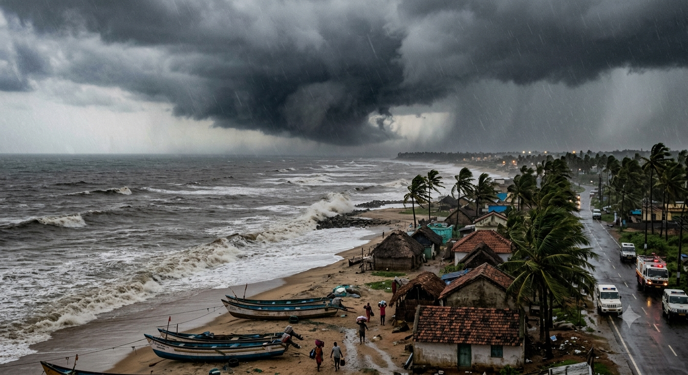 Deep depression moves slowly towards Odisha-Andhra coast, landfall likely tonight