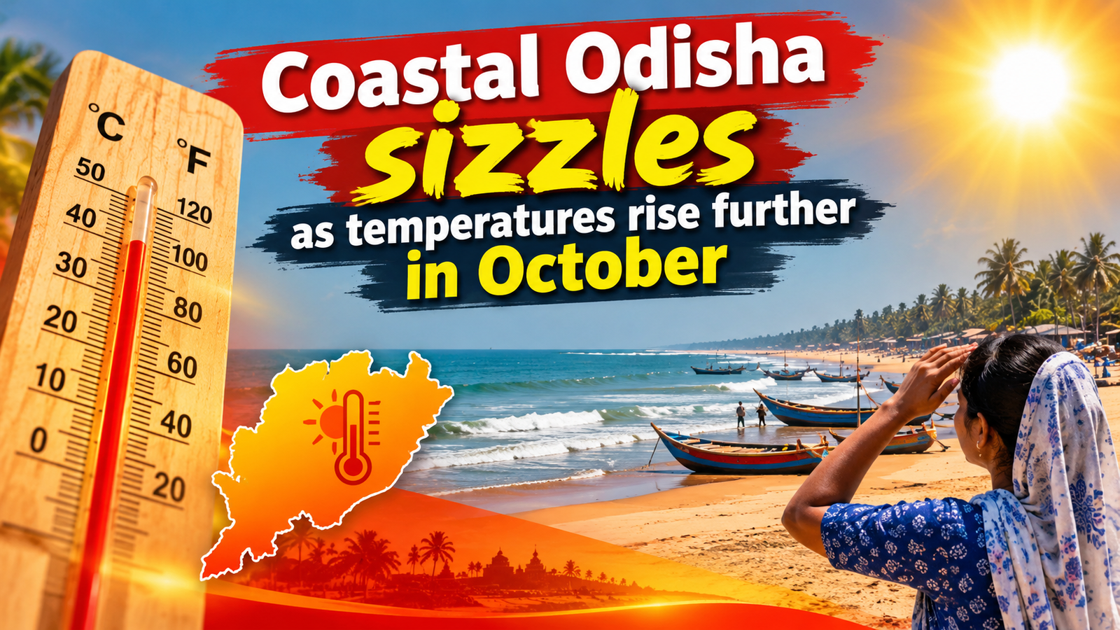 Coastal Odisha sizzles as temperatures rise further in October
