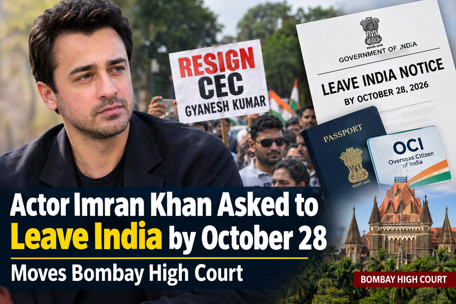 Actor Imran Khan Asked to Leave India by October 28, Moves Bombay High Court