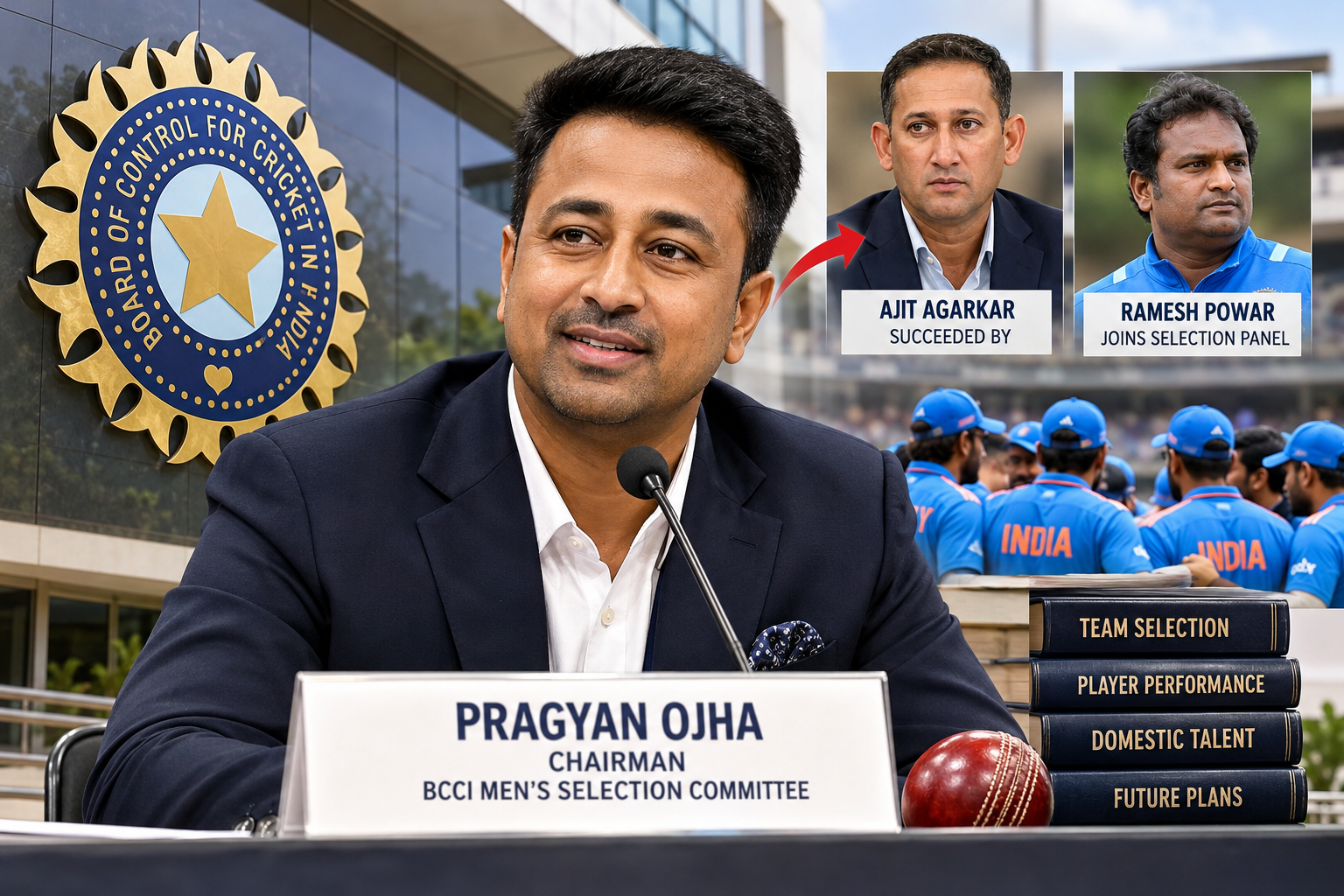 Pragyan Ojha Named BCCI Chief Selector, Ramesh Powar Joins Selection Panel