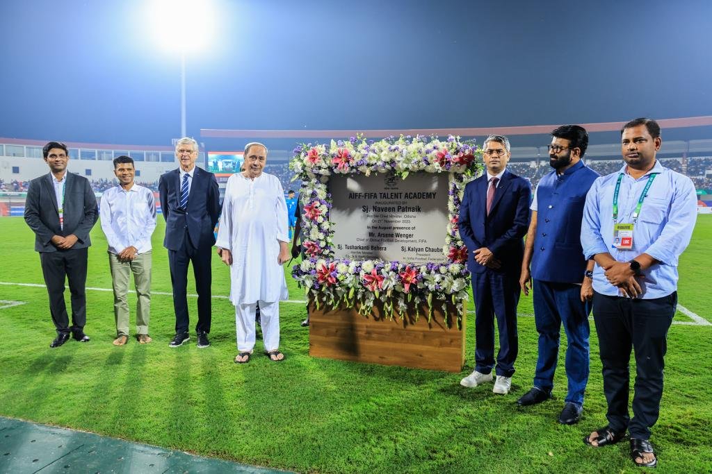 Chief Minister Shri Naveen Patnaik inaugurates AIFF-FIFA Football Academy in the presence of Arsene Wenger