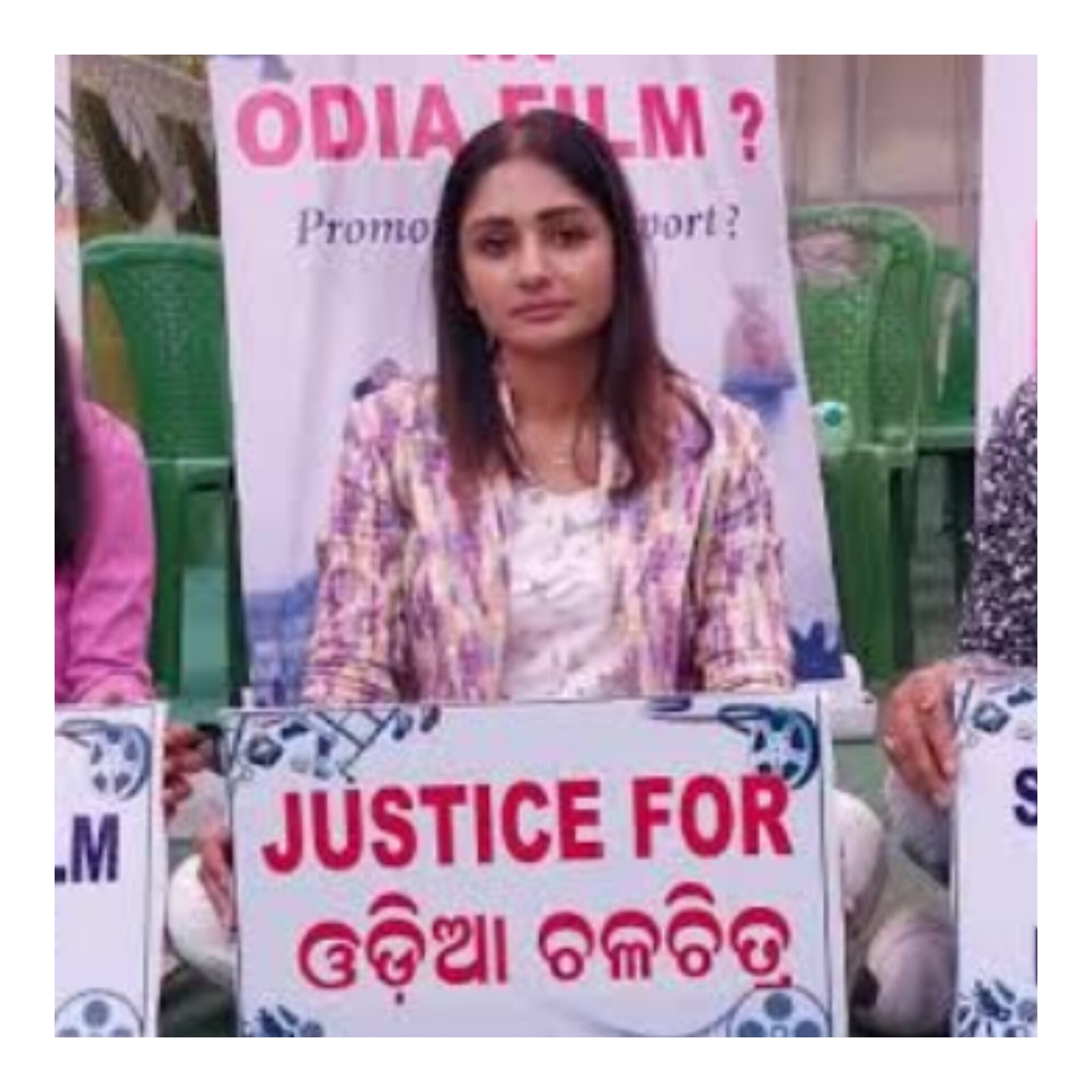 Odia film producer Sanlisa Patel calls off hunger strike amid OFDC Chairman's assurances