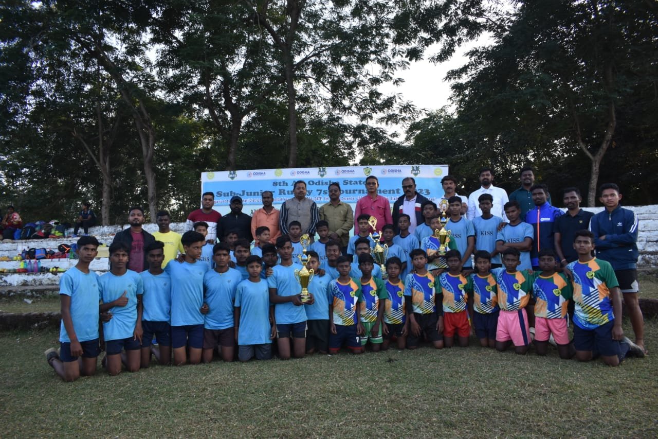 KISS boys and girls emerges All Odisha Sub Junior Rugby champion