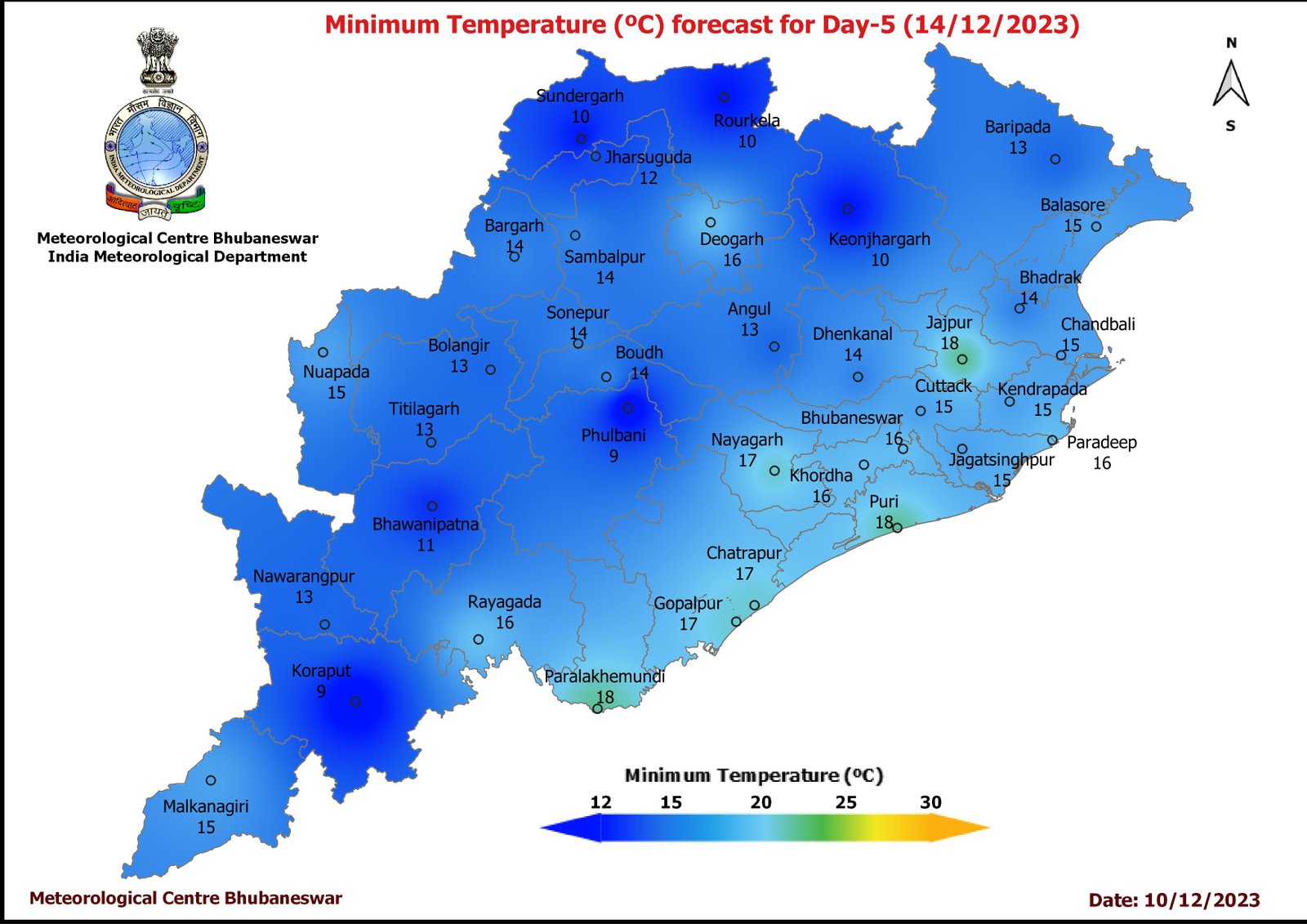 IMD predicts sustained dry weather in Odisha, warns of cooler nights