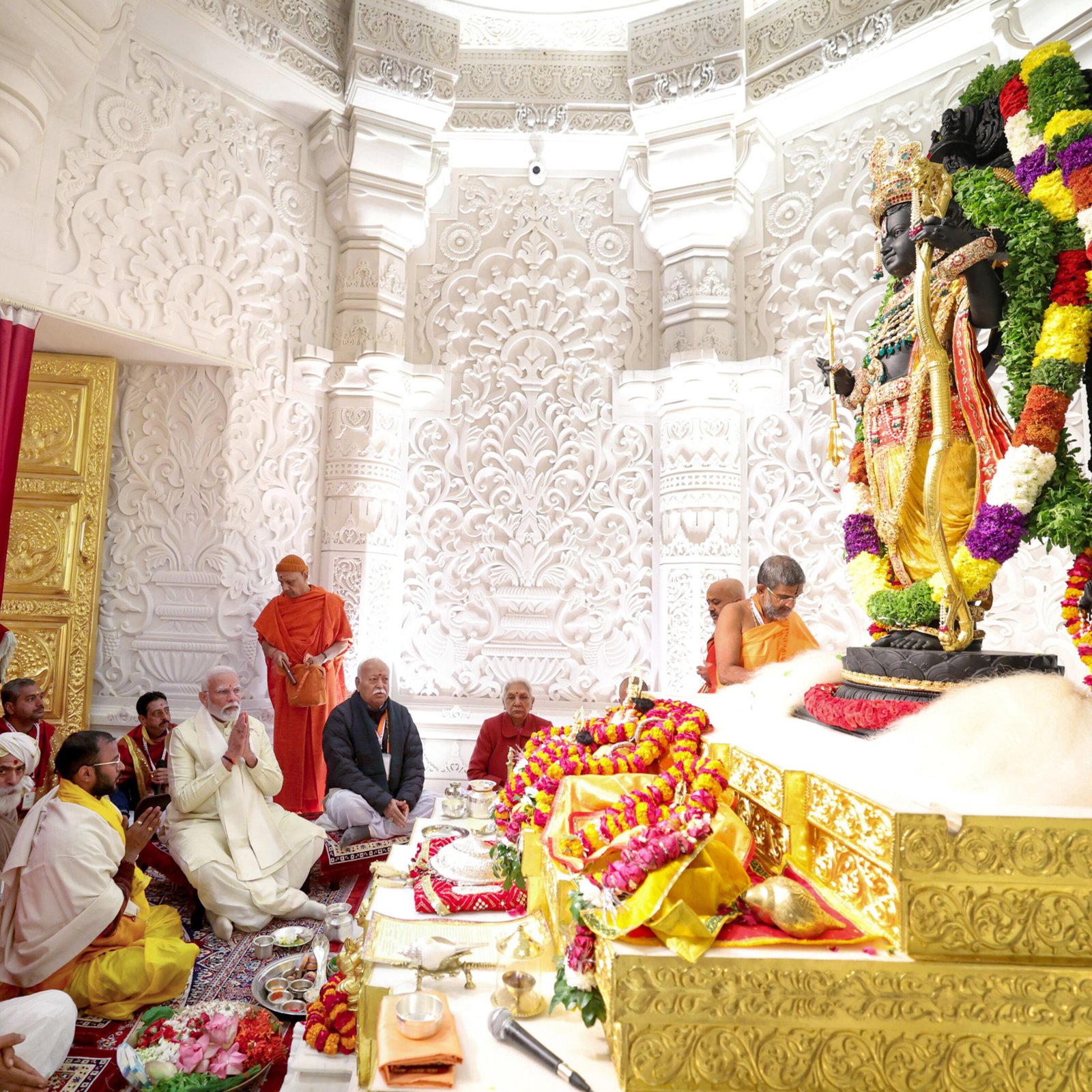 PM Modi conducts Pran Pratistha for Lord Ram Lalla in Ayodhya