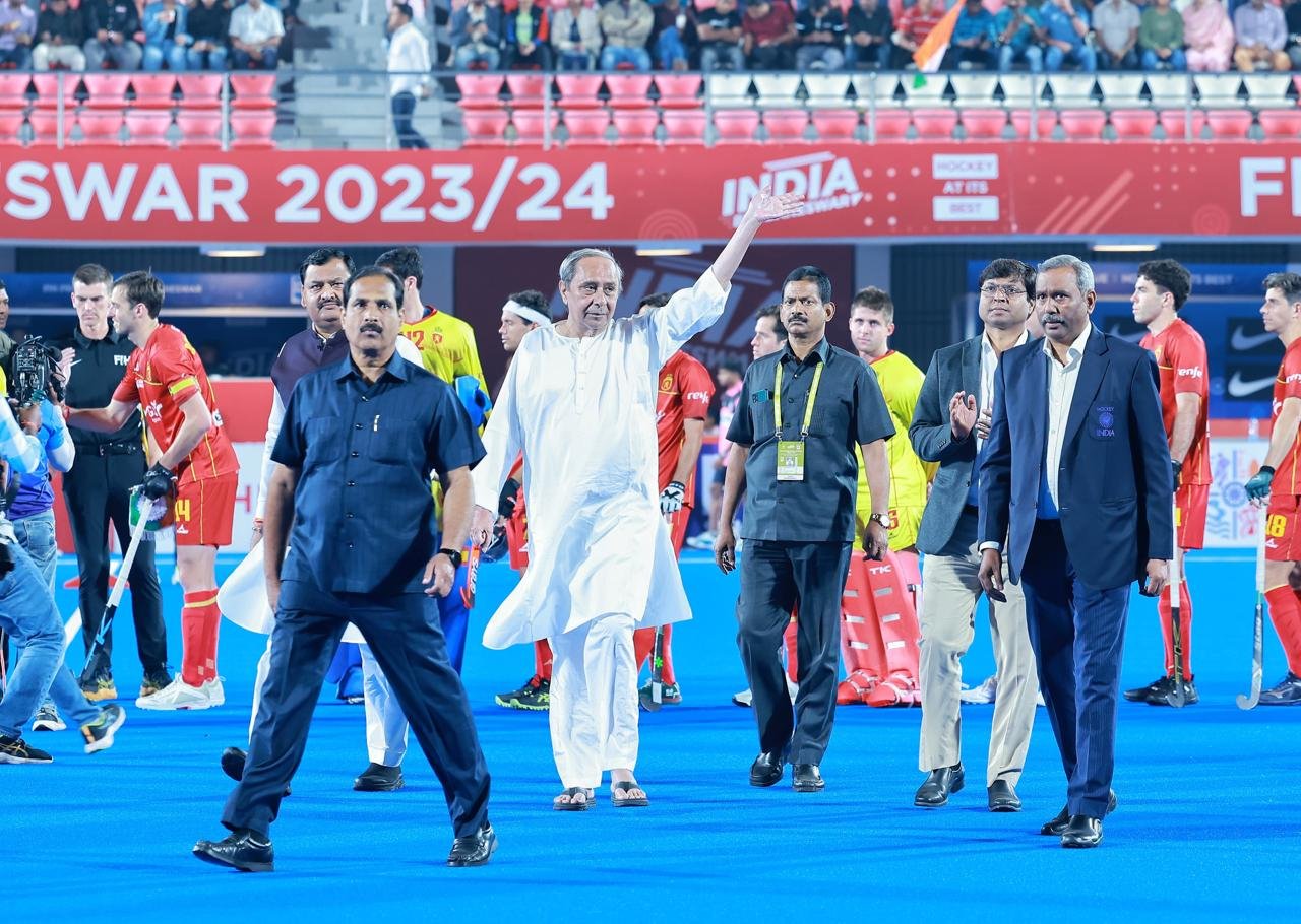 Chief Minister Naveen Patnaik graces FIH Pro League match between India and Spain