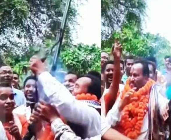 ବନ୍ଧୁକ ଫୁଟାଇ ବିଜୟ ଉତ୍ସବ ପାଳିଲେ ବିଜେଡି କାଉନସିଲର, ଭିଡିଓ ଭାଇରାଲ
