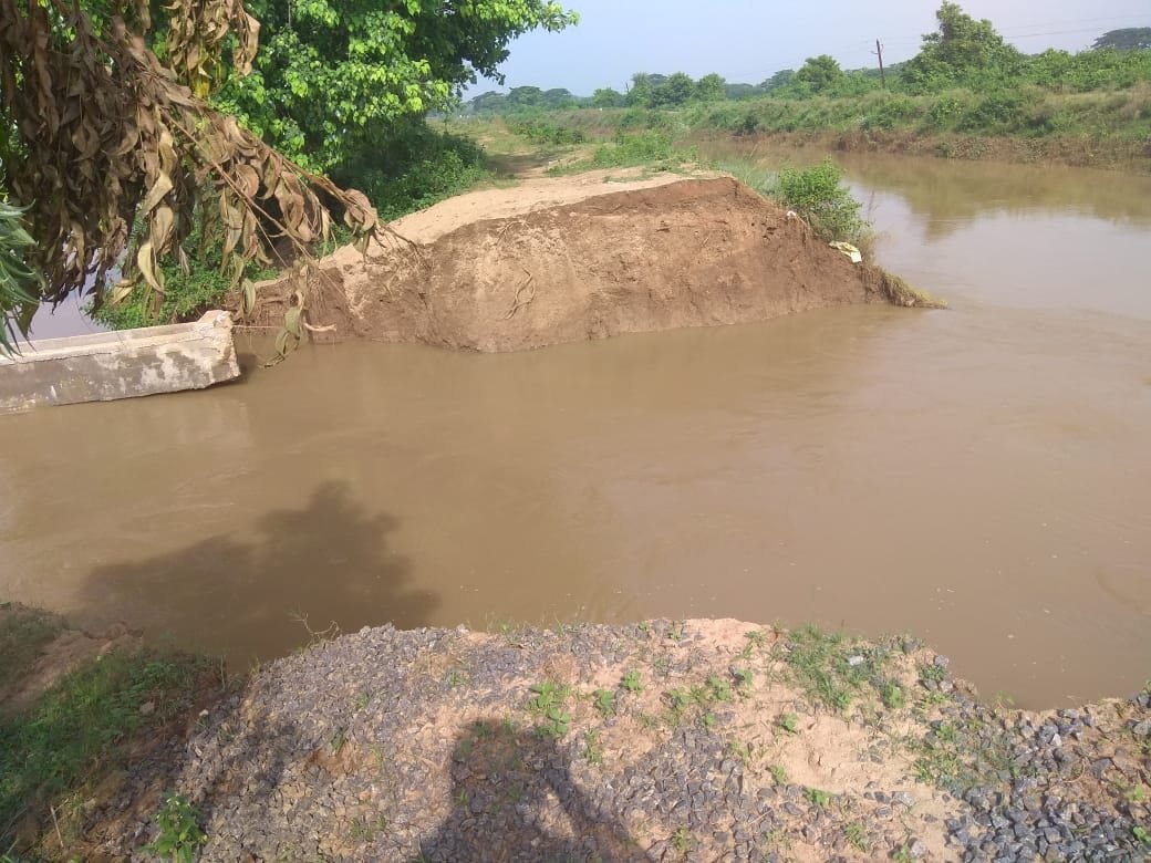 ତ୍ରିବେଣୀଶ୍ୱରଠାରେ ୭୦ଫୁଟର ଘାଇ ସୃଷ୍ଟି 