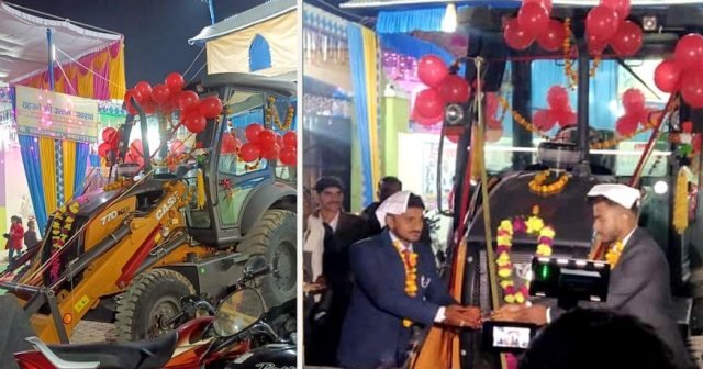 ଜ୍ୱାଇଁଙ୍କୁ ଉପହାରରେ ମିଳିଲା ବୁଲଡୋଜର