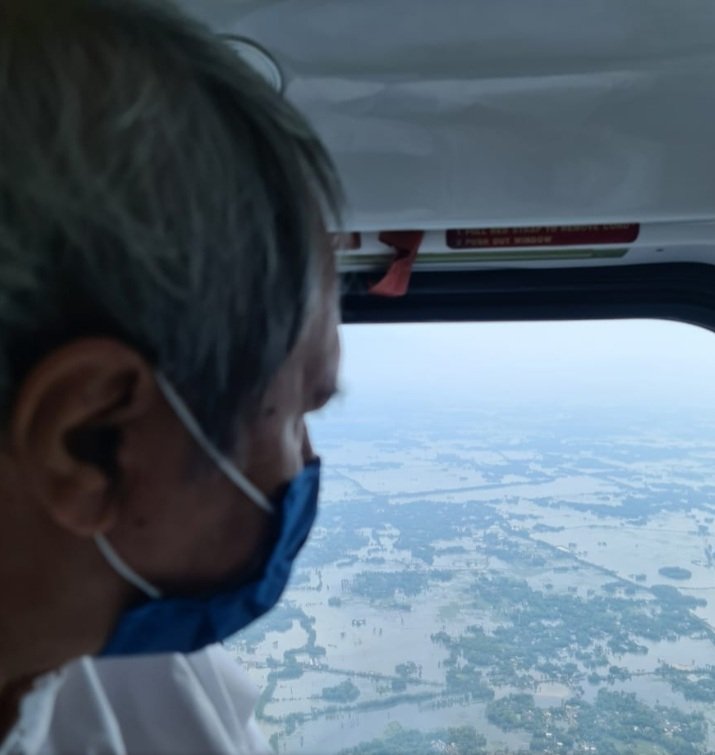 ଆକାଶମାର୍ଗରୁ ସ୍ଥିତି ଅନୁଧ୍ୟାନ କଲେ ନବୀନ