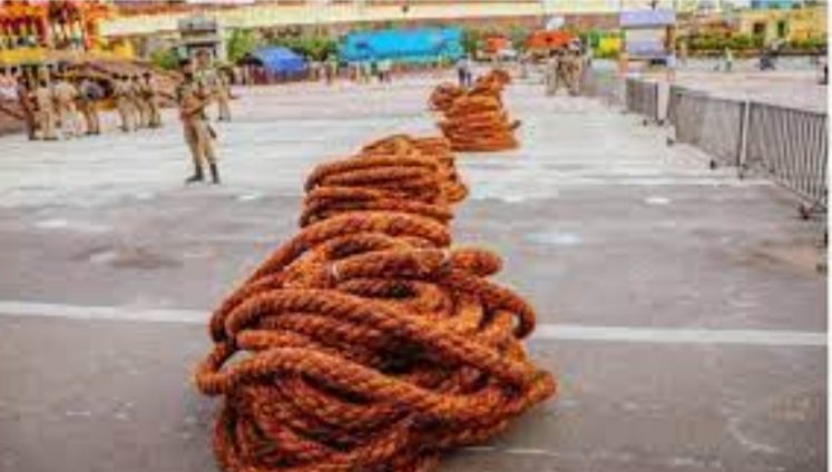 ପୁରୀରେ ପହଞ୍ଚିଲା ରଥ ଦଉଡ଼ି