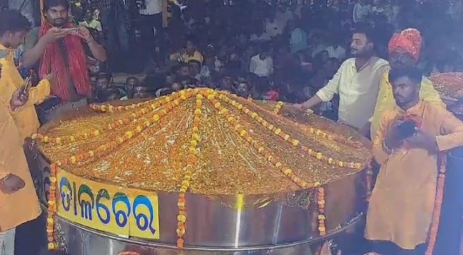 ୨୨ ଲକ୍ଷ ଟଙ୍କାରେ ନିଲାମ ହେଲା ୩୧ କ୍ବିଣ୍ଟାଲର ଆଜ୍ଞା ଲଡୁ 