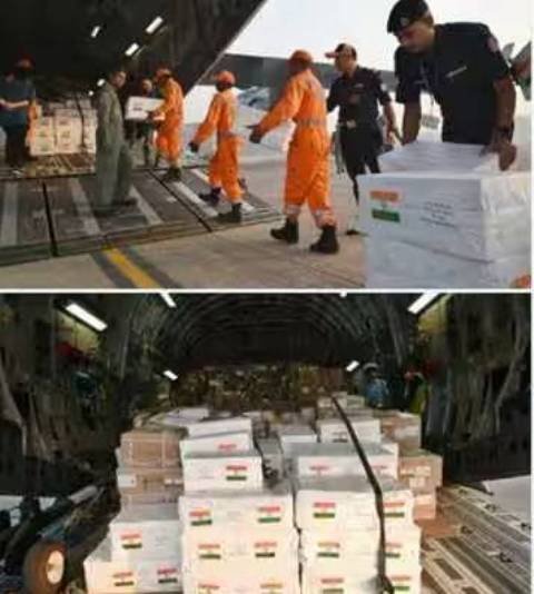 ଗାଜାକୁ ୬.୫ ଟନ୍‌ ମାନବୀୟ ସହାୟତା ପଠାଇଲା ଭାରତ