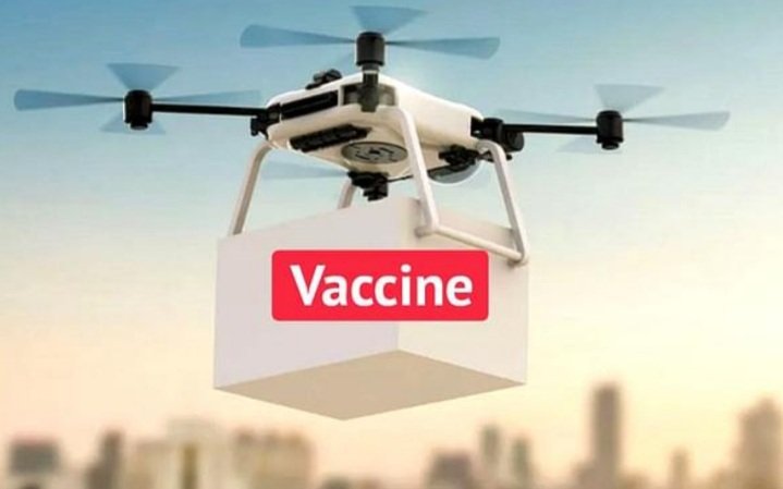 ଉପାନ୍ତ ଅଞ୍ଚଳରେ ଟିକା ପହଞ୍ଚାଇବ ଡ୍ରୋନ