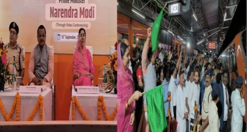 ଦୁର୍ଗ-ବିଶାଖାପାଟଣା ବନ୍ଦେ ଭାରତ ଦ୍ରୁତଗାମୀ ଟ୍ରେନ ଶୁଭାରମ୍ଭ