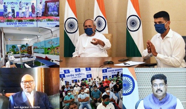 ମୁଖ୍ୟମନ୍ତ୍ରୀଙ୍କ ଦ୍ବାରା ଦେବଗଡରେ ୧୦୦ ଶଯ୍ୟା ବିଶିଷ୍ଟ କୋଭିଡ ହସ୍‌ପିଟାଲ ଉଦ୍‌ଘାଟିତ