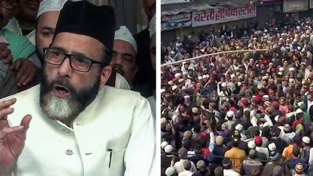 ‘ଆଇ ଲଭ୍‌ ମହମ୍ମଦ’ ପୋଷ୍ଟରକୁ ନେଇ ହିଂସା,  ମୌଲାନା ତୌକିର ରଜା ଗିରଫ